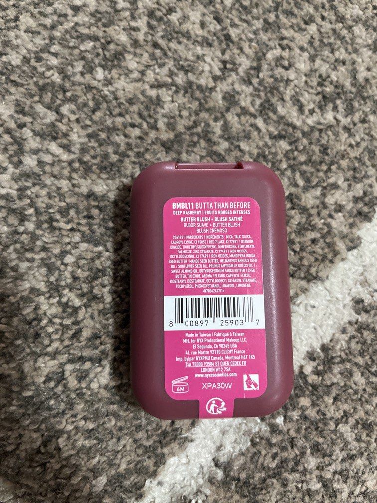 From U.S (Category: Makeup) located in Manila. Submitted by ty_imported_goods (Listing ID 1466804870, Image 2). Description: Original from U.S NYX BUTTERMELT BLUSH.