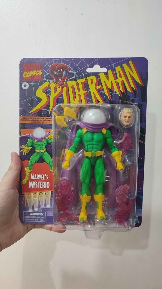 FS - Marvel Legends Mysterio (Category: Action & Battle Toys) located in Valenzuela. Submitted by esnoppy (Listing ID 1466912332, Image 1). Description: MARVEL LEGENDS Mysterio Spiderman Animated Retro Card BIB Complete Marvel Legends Mysterio bib may small speck sa skull head effect see last pic loc: Valenzuela shipping: lalamove/grab meetup: Valenzuela, UST, MRT/LRT.