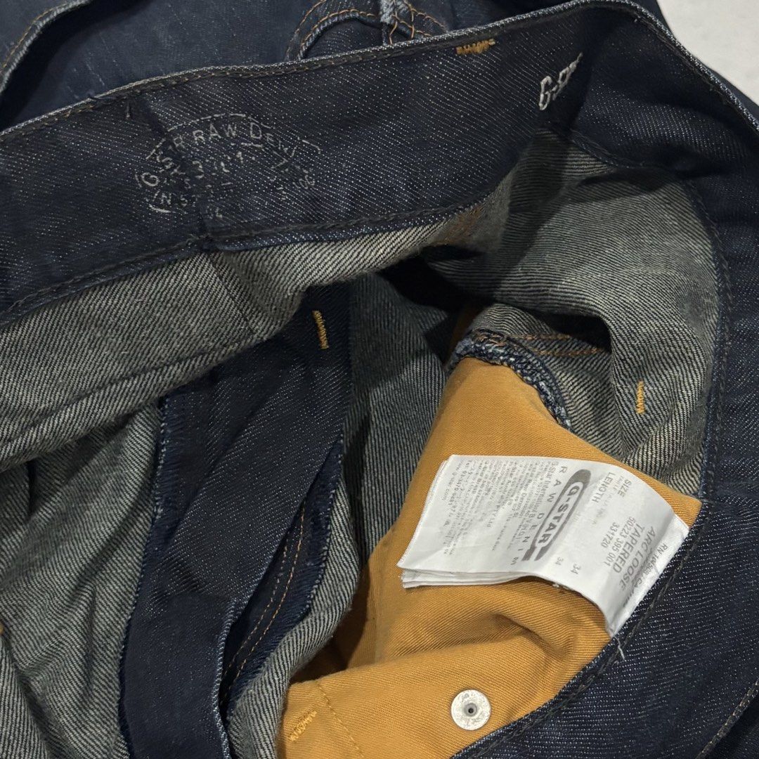 G star raw denim twisted pants (Category: Jeans) located in Cebu City. Submitted by florianmiral (Listing ID 1466822494, Image 3). Description: G star raw denim twisted pants Excellent condition 34 | 34 W 16 L 38.5.