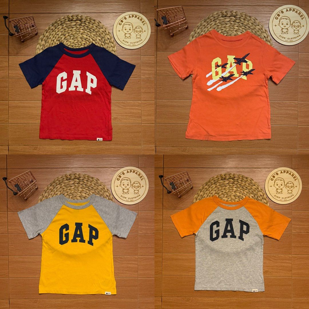 Gap tshirts for kids (Category: Babies & Kids Fashion) located in Valenzuela. Submitted by cbsapparel829 (Listing ID 1466839792, Image 1). Description: 1st & 3rd photo 5y on tag 2nd photo 4y on tag.