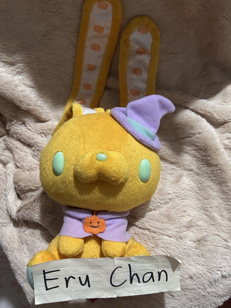 Gloomy Bear Bunny Orange Witch Pumpkin CGP-393 (Category: Plushies & Soft Toys) located in Caloocan City. Submitted by eru.chan (Listing ID 1466845533, Image 3). Description: • clear label & with pptag • no major issue ‎↬STRICTLY🚫: No Cancellation. No Refund ‎↬Payment First. NO COD! ‎↬MOP: GCASH ‎↬Courier: J&T, Lalamove (sf will be shouldered by buyer) ‎↬Loc: Caloocan City.