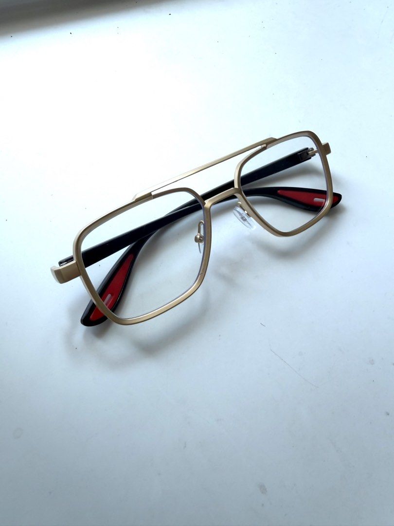 Gold Metal Geometric Large Frame Eyeglasses (Category: Sunglasses & Eyewear) located in Manila. Submitted by reszchebij00288 (Listing ID 1466813561, Image 2). Description: .
