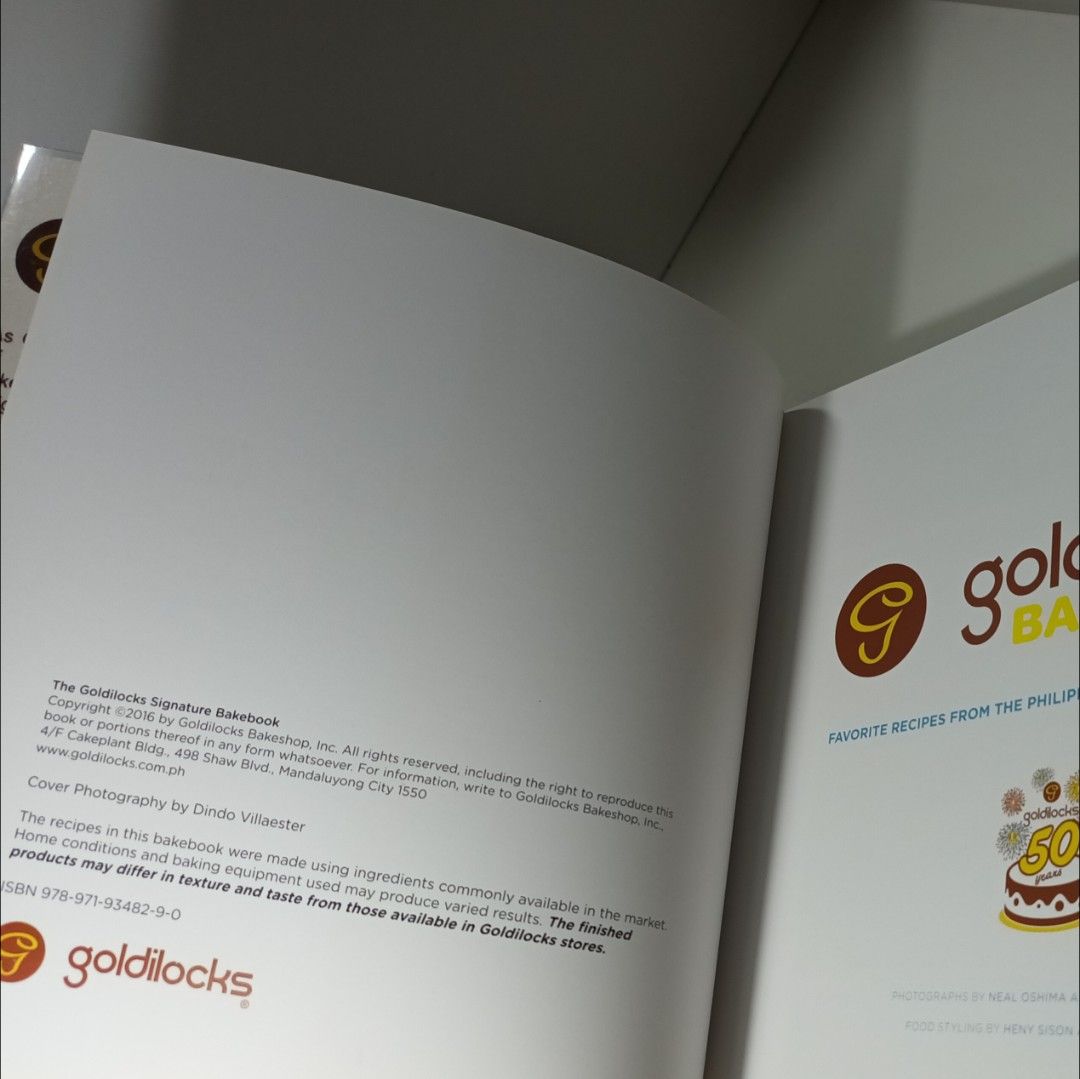 Goldilocks Bake Book (Category: Magazines) located in Manila. Submitted by dmgstuff (Listing ID 1466865171, Image 3). Description: For sale Goldilocks Bake Book - In good condition - may konting yellow sa likod ng front and back cover (due to storage) Price: 950 RFS: extra copy, nakatambak lang ✅ Payment: Maya / Gcash ✅ Delivery: Any same day delivery (to be boked by buyer), ✅ Meet up: Robinson /SM Manila (+50 transpo fee) 📍Location: Pandacan/Pa
