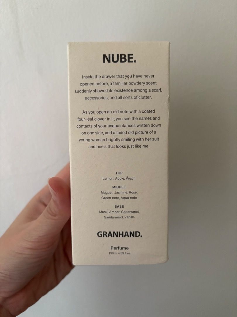 Granhand Perfume - Nube (Category: Fragrance & Deodorants) located in Quezon City. Submitted by icecreammonster (Listing ID 1466775898, Image 2). Description: Granhand Perfume 85% still available Nube scent.