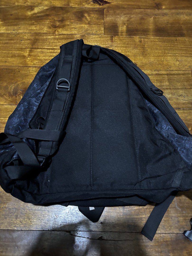 Gregory Black Floral Backpack (Category: Backpacks) located in Malaybalay. Submitted by ziggyy. (Listing ID 1466869905, Image 2). Description: - Brand: Gregory - Design: Dark floral pattern with solid black base - Hardware: Sturdy YKK zippers with leather pull tabs - Straps: Adjustable padded shoulder straps with quick-release buckles and D-ring - Storage: Front zipped pocket for easy access - Details: Signature Gregory branded patch on the front