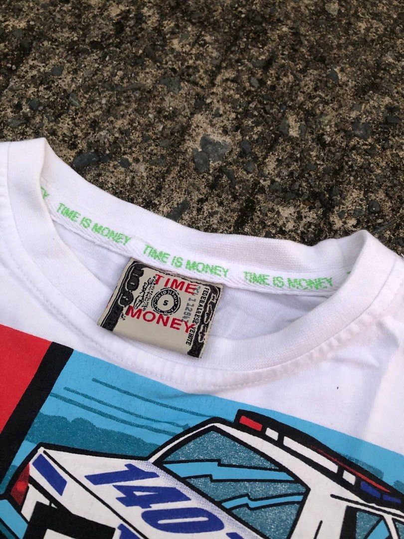 GTA (Category: Tshirts & Polo Shirts ) located in Manila. Submitted by thrift_neo (Listing ID 1466905361, Image 3). Description: GTA TIME IS MONEY Time money hard tag Size s on tag Dimes 17.5x26 Bnew condition.