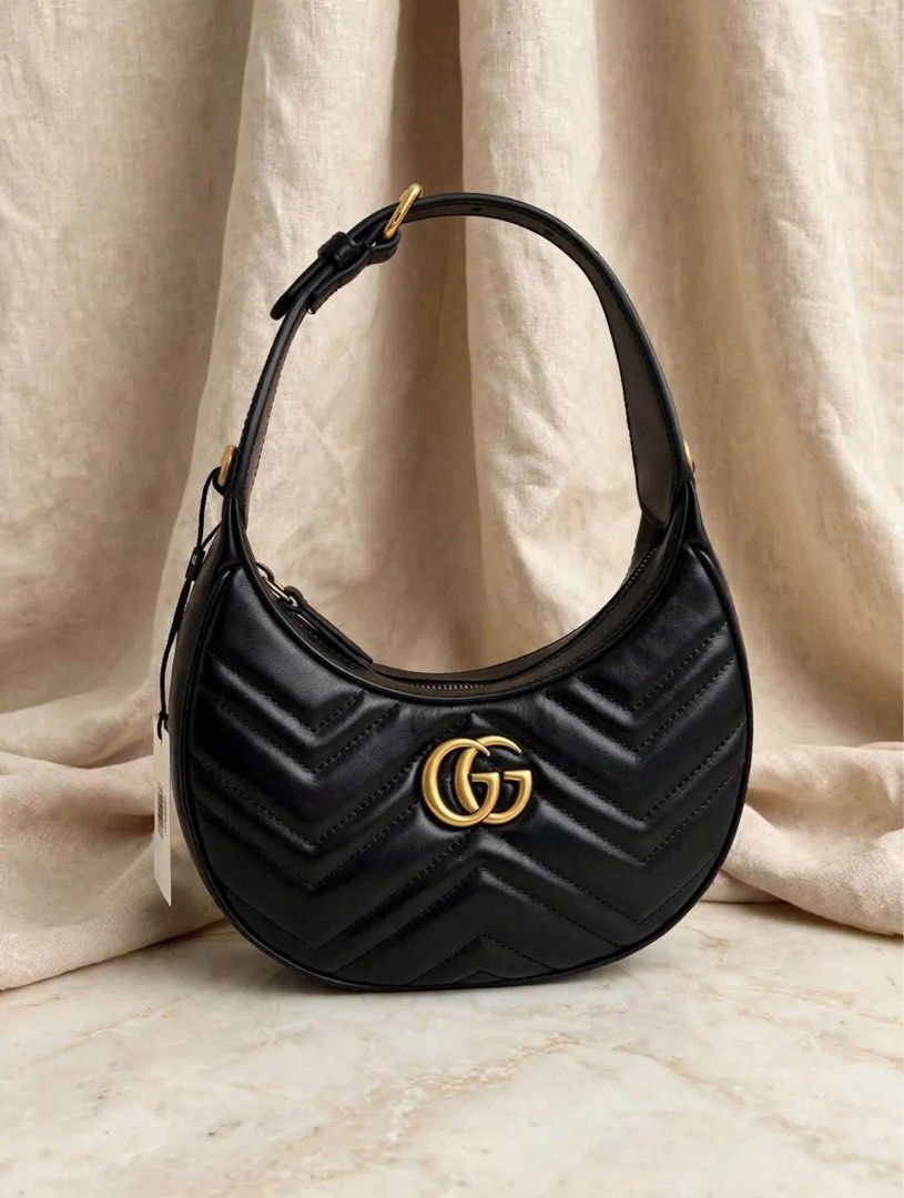 gucci marmont (Category: Purses & Pouches) located in Mandaluyong City. Submitted by kaikhaleb (Listing ID 1466827737, Image 3). Description: GG Marmont Half-Moon Shape Bag in Mini Size Rank : Very Good Condition Inclusion : Box , Booklet and Dustbag 85,000.