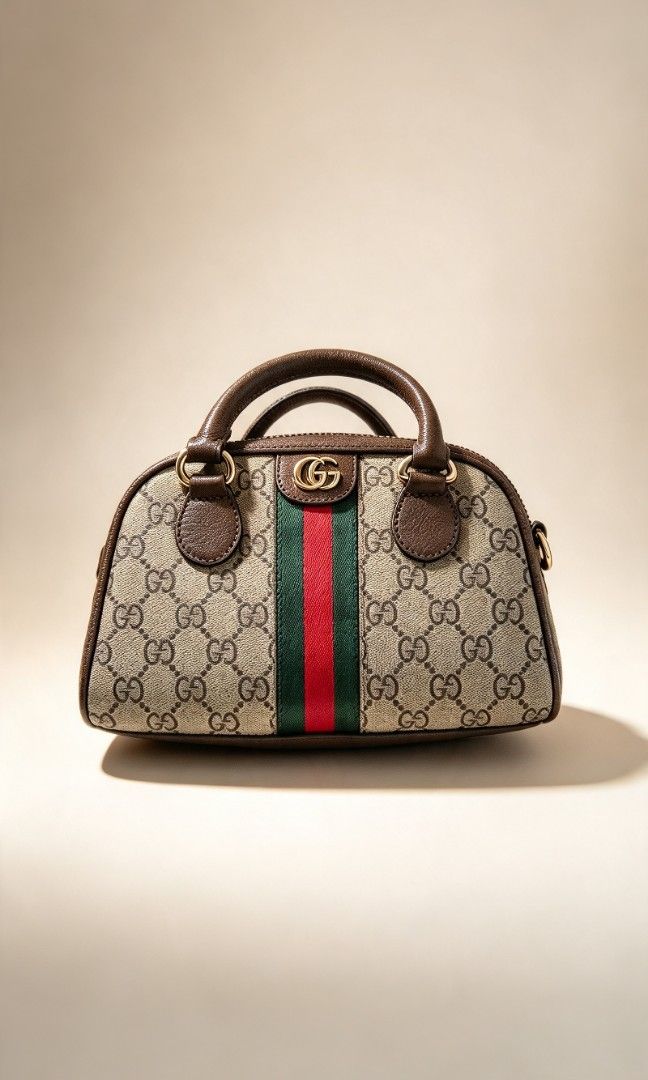 Gucci Mini Boston (Category: Luxury Bags & Wallets) located in Makati City. Submitted by themarketden (Listing ID 1466818227, Image 2). Description: Japan Sourced 100% ORIGINAL Japan Preloved No inclusions FREE shipping if within NCR/Metro Manila Shipping via Lalamove/Grab.
