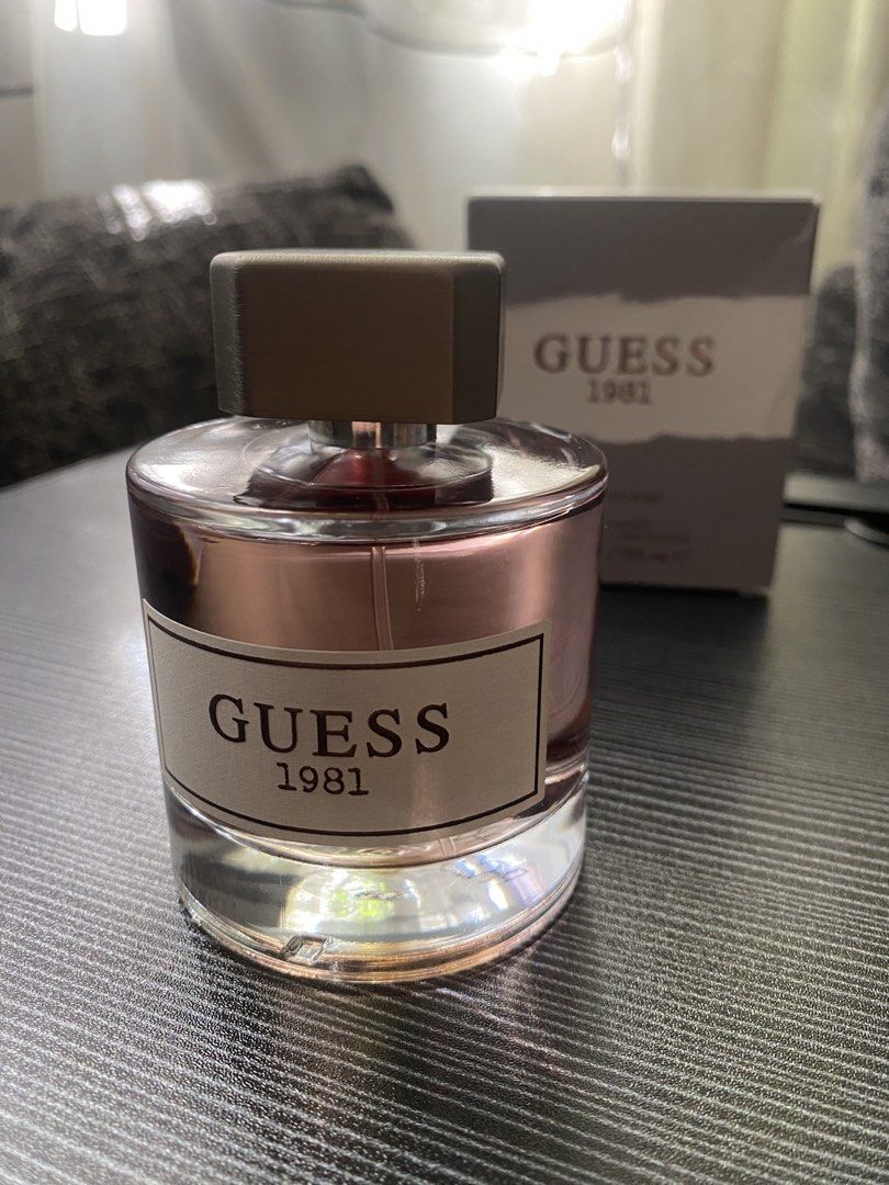 Guess 1981 Men Eau De Toilette 100ml (Category: Fragrance & Deodorants) located in San Pablo. Submitted by gt_vault (Listing ID 1466845895, Image 1). Description: Padala po sakin, one spray lang nabawas hindi ko trip amoy. Negotiable po sir/madam 🚨BAWAL SA MASELAN - Brand: Guess 1981 Men - Type: Eau de Toilette (EDT) Natural Spray - Size: 3.4 fl oz / 100 ml - Packaging: Complete with original grey box (barcode and ingredients listed at the back)