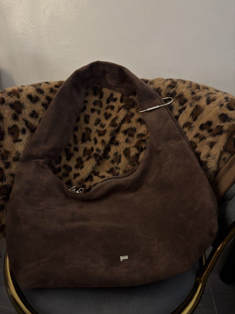 GVN suede hobo bag (Category: Shoulder Bags) located in Manila. Submitted by madi3soon (Listing ID 1466955995, Image 1). Description: Good condition -used 5x -color cocoa suede -size medium Rfs: too many bags.