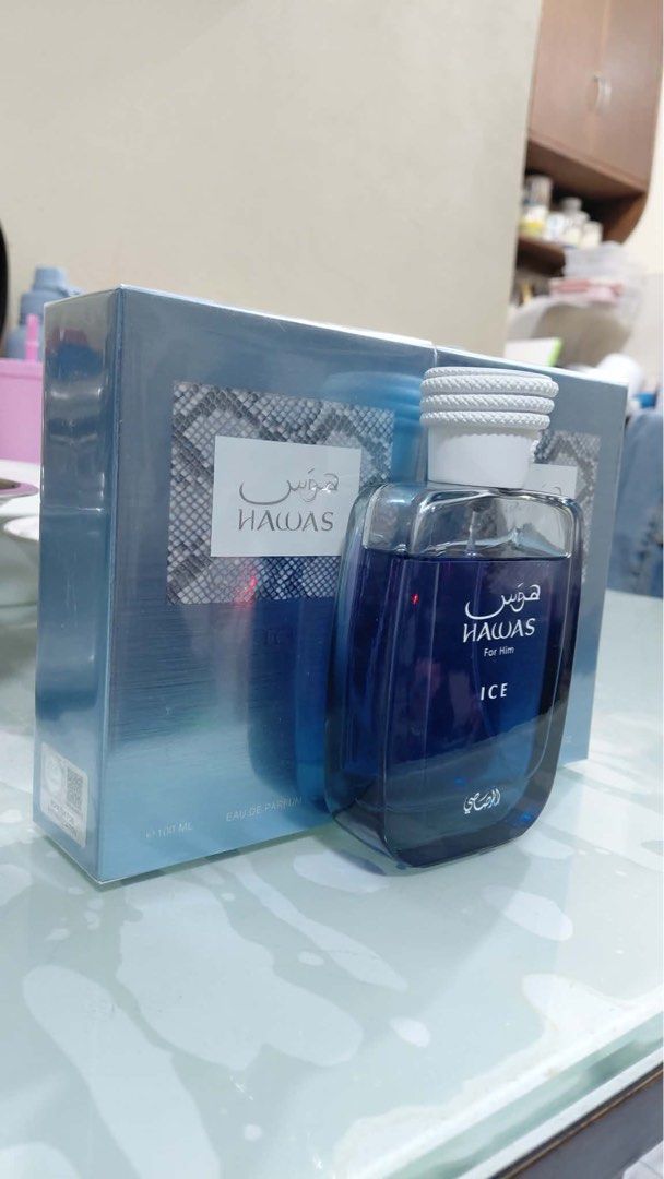 Hawas Ice (Category: Fragrance & Deodorants) located in Manila. Submitted by anyaaaya17 (Listing ID 1466947792, Image 3). Description: Hawas Ice 100 Ml Edp Fresh Scent Original Authentic Money back Gurantee If Fake Location:Quezon City Mop:Gcash/Cash Meetup/Lalamove.