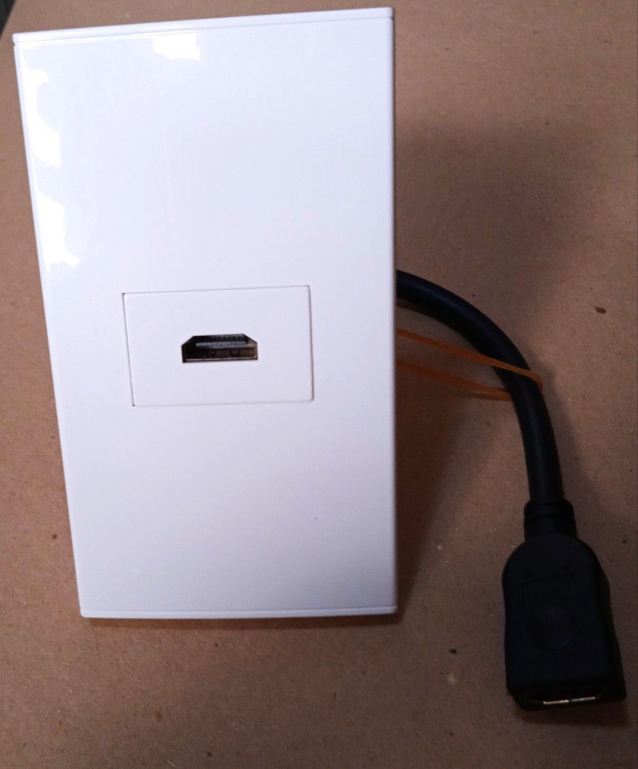 HDMI Wall Plate with Pigtail (Category: Office & Business Technology) located in Quezon City. Submitted by goodviberco (Listing ID 1466845940, Image 2). Description: .