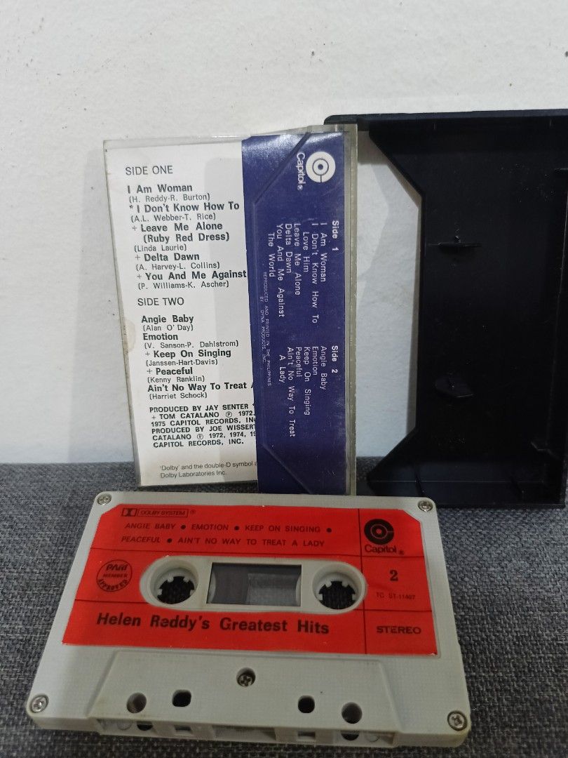 Helen Reddys - Greatest Hits (Category: CDs & DVDs) located in Cavite. Submitted by bodega_ni_kiks11 (Listing ID 1466839513, Image 3). Description: Most items are vintage and pre-owned, NOT brand new. Expect signs of age, minor flaws, scratches, or imperfections. Please check photos and descriptions carefully before buying. Buy only if you understand and accept the item's condition. Thank you for your interest!.