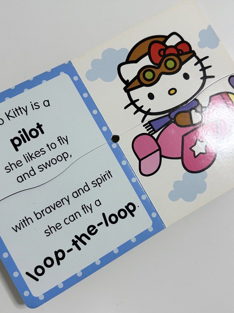 Hello Kitty Muddle and Match Flip-the-Flap Book (Category: Children's Books) located in Quezon City. Submitted by treasures.delight (Listing ID 1466788111, Image 3). Description: hello kitty muddle and match preloved • guc • medium bb • interactive price: ₱150 *A colorful, split-page flip book that allows young children to mix and match Hello Kitty’s outfits and characters. Toddlers can create silly combinations and match up custom descriptions f