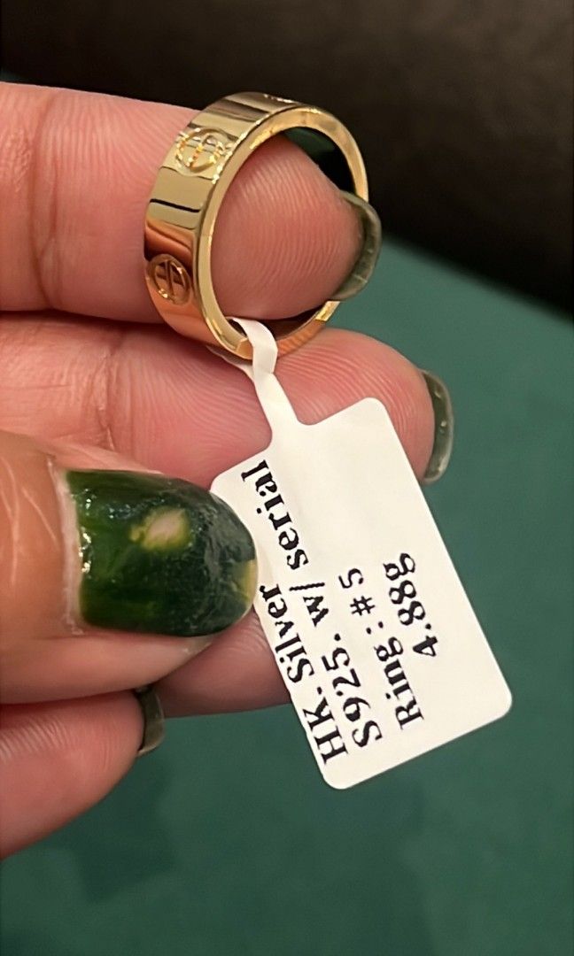 HK setting S925 Silver love ring (Category: Rings) located in Manila. Submitted by bhelgoldseller2ndaccount (Listing ID 1466787423, Image 1). Description: HongKong setting S925 Silver 850/g Brandnew Pm me for other details.