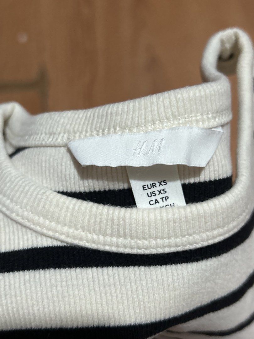 h&m divided striped tank top (Category: Sleeveless) located in Las Pinas. Submitted by ameothings (Listing ID 1466835765, Image 2). Description: LAST PRICE POSTED! DO NOT HAGGLE. size xs — NO WHEN WORNS — dm if interested!.