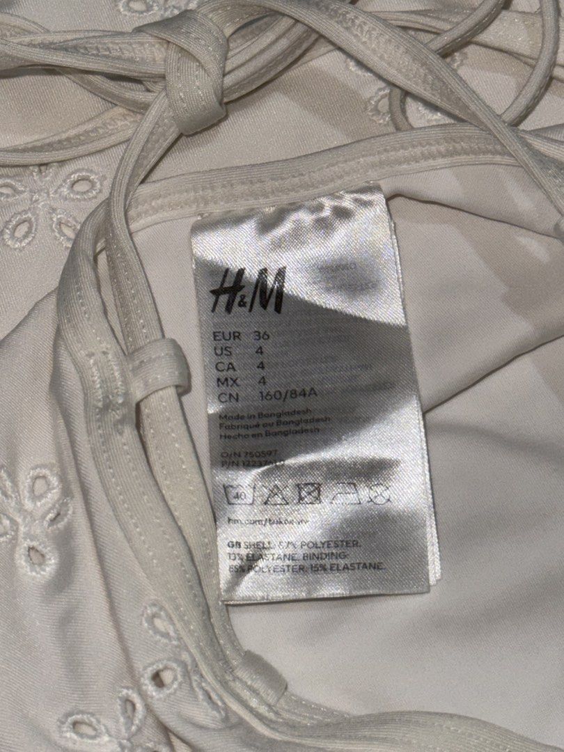 H&M White One piece Swimwear (Category: Bikinis & Swimsuits) located in Naga. Submitted by sbcookieee (Listing ID 1466836854, Image 3). Description: .