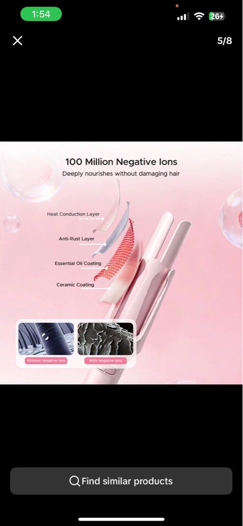 HODEKT Automatic 32mm Hair Curler (Category: Hair) located in Makati City. Submitted by mariamarts (Listing ID 1466957435, Image 3). Description: - Model: 32mm Automatic Hair Curler (Pink) - brand new complete with charging wire, hair clips, hair comb [NO BOX] .