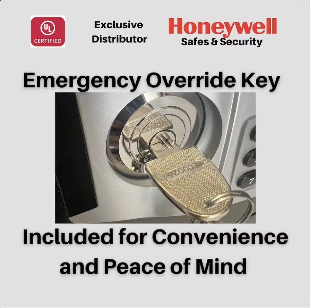 Honeywell Model 2116 Digital Steel Fire & Security Safe (Category: Safe) located in Cavite. Submitted by trueluxury_boutique (Listing ID 1466777438, Image 3). Description: - Model: Honeywell Model 2116 Digital Steel Fire and Security Safe - Color: Black - Build: Heavy-duty, UL certified - Access: Digital keypad and backup key lock - Protection: 2-hour fire protection and water-resistant design - Security Feature: Built-in motion alarm triggered b