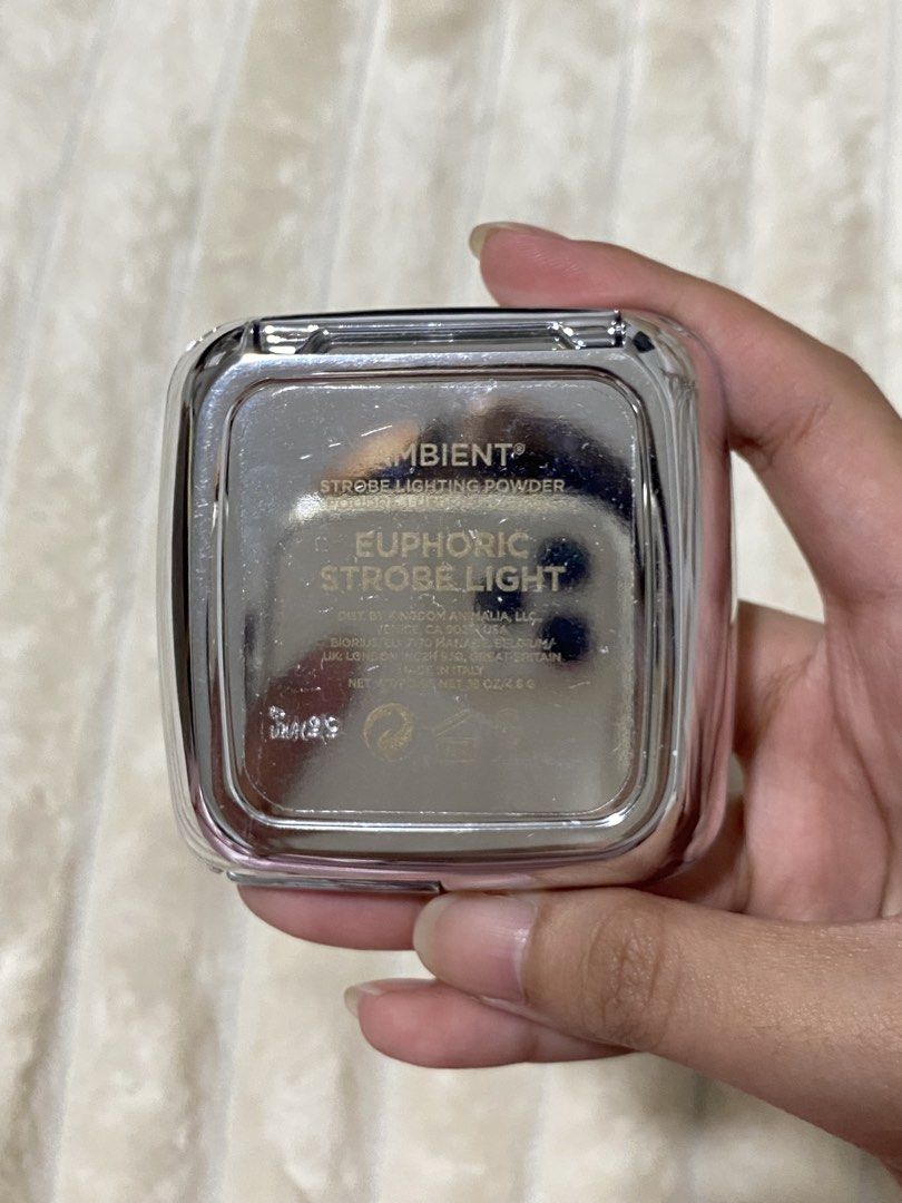 Hourglass Ambient Strobe Lighting Powder (Category: Makeup) located in Manila. Submitted by v_thrifts (Listing ID 1466803326, Image 2). Description: HOURGLASS AMBIENT STROBE LIGHTING POWDER - shade: Euphoric Strobe Light - normal surface scratches on the silver outer casing from storage - did minor swatching, practically untouched - no box included - original from Dubai RFS: extra - slightly negotiable for sure buyers.