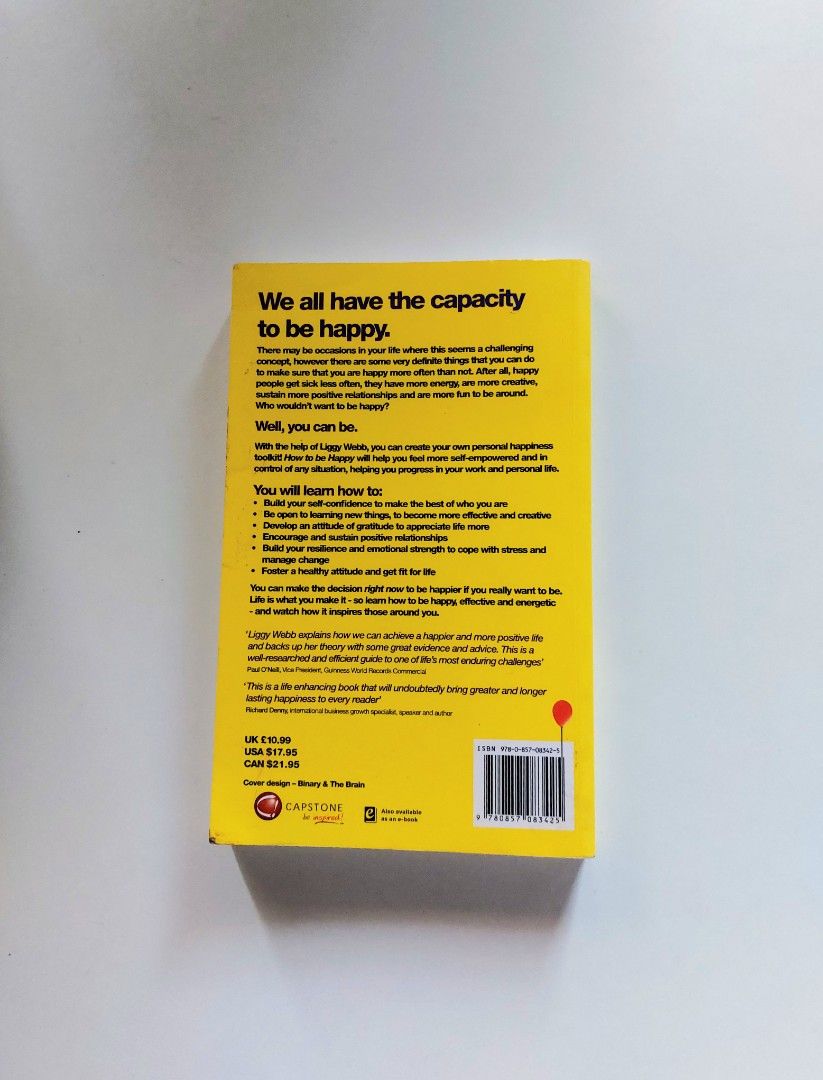 How To Be Happy by Liggy Webb (Category: Storybooks) located in Tanauan. Submitted by solanaclassics (Listing ID 1466909314, Image 2). Description: 📚 major bookshelf clean out / clearance sale ~ — RFS: decluttering my bookshelves and switching to digital books — MOP: Gcash | fast shipping *feel free to send a message if you wish to negotiate the price :).