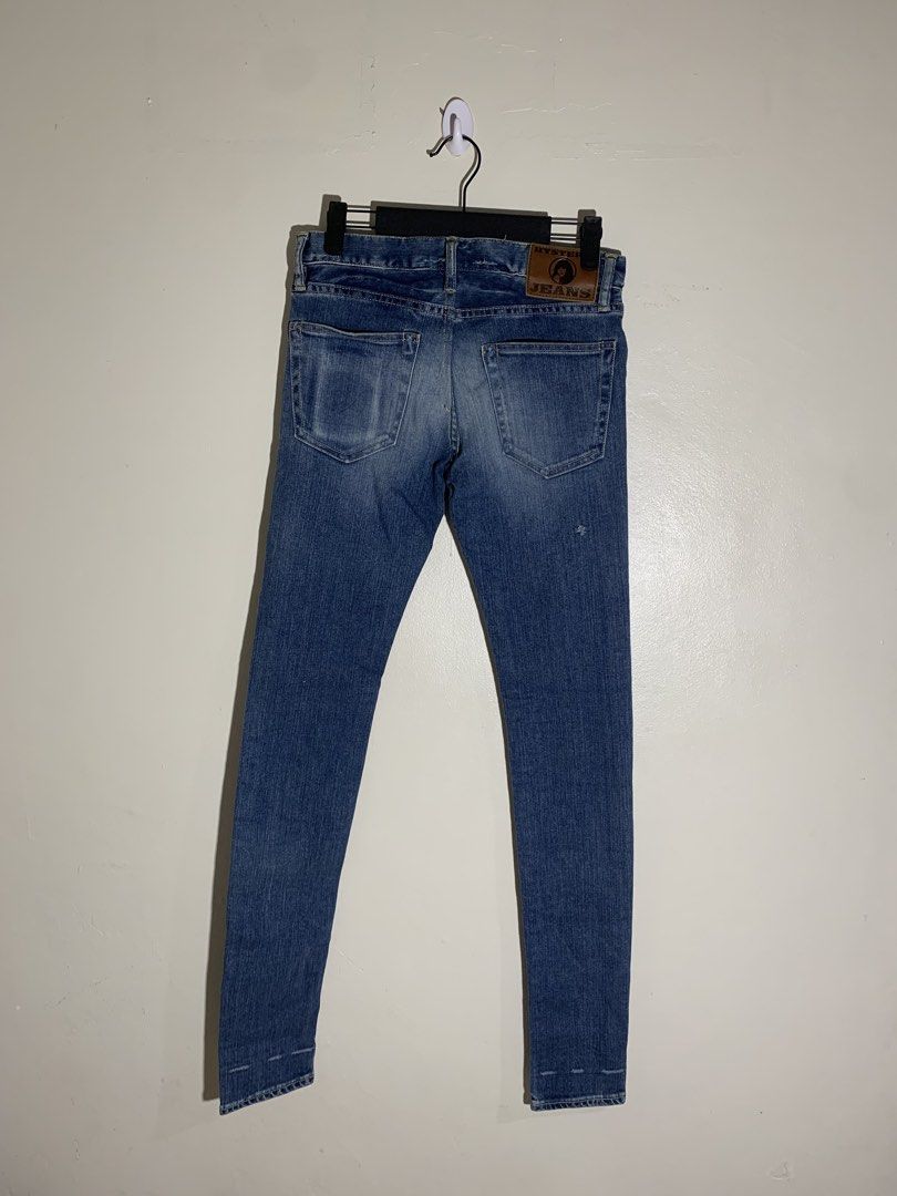 HYSTERIC GLAMOUR JEANS (Category: Jeans) located in Lapu Lapu. Submitted by fellasgallery11 (Listing ID 1466833471, Image 2). Description: Hysteric jeans Size 27-28 womens Length 39 Leg opening 4.5 Thigh 8 No issues or flaws.