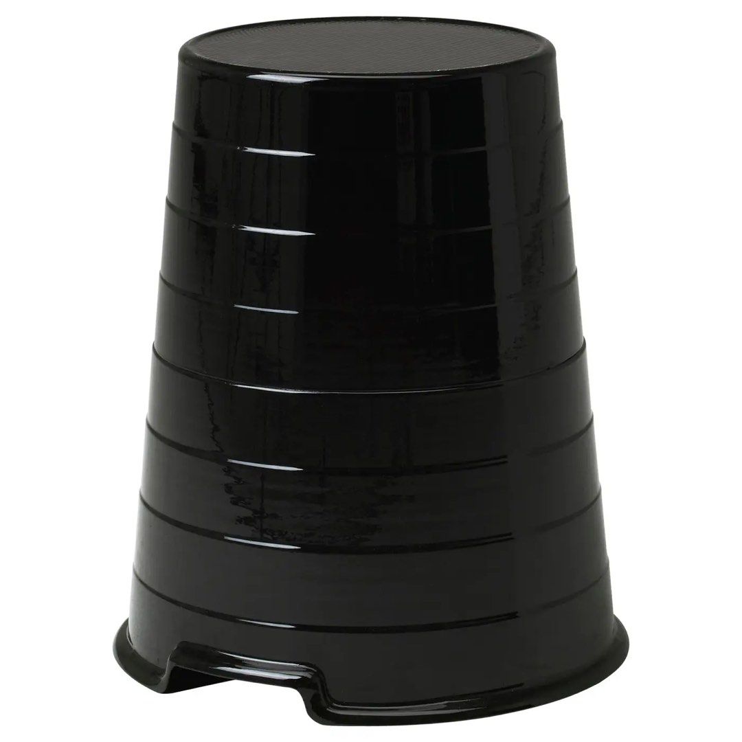 IKEA Black Step Stool Stackable (Category: Chairs) located in Seri Kembangan. Submitted by catherine644233 (Listing ID 1466932653, Image 2). Description: - Durable black plastic step stool - Textured round top for secure grip - Sturdy ribbed sides - Lightweight and easy to carry around the home - Stackable design for space-saving storage.
