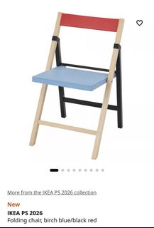 IKEA Nisse folding chair black, Furniture & Home Living, Furniture ...