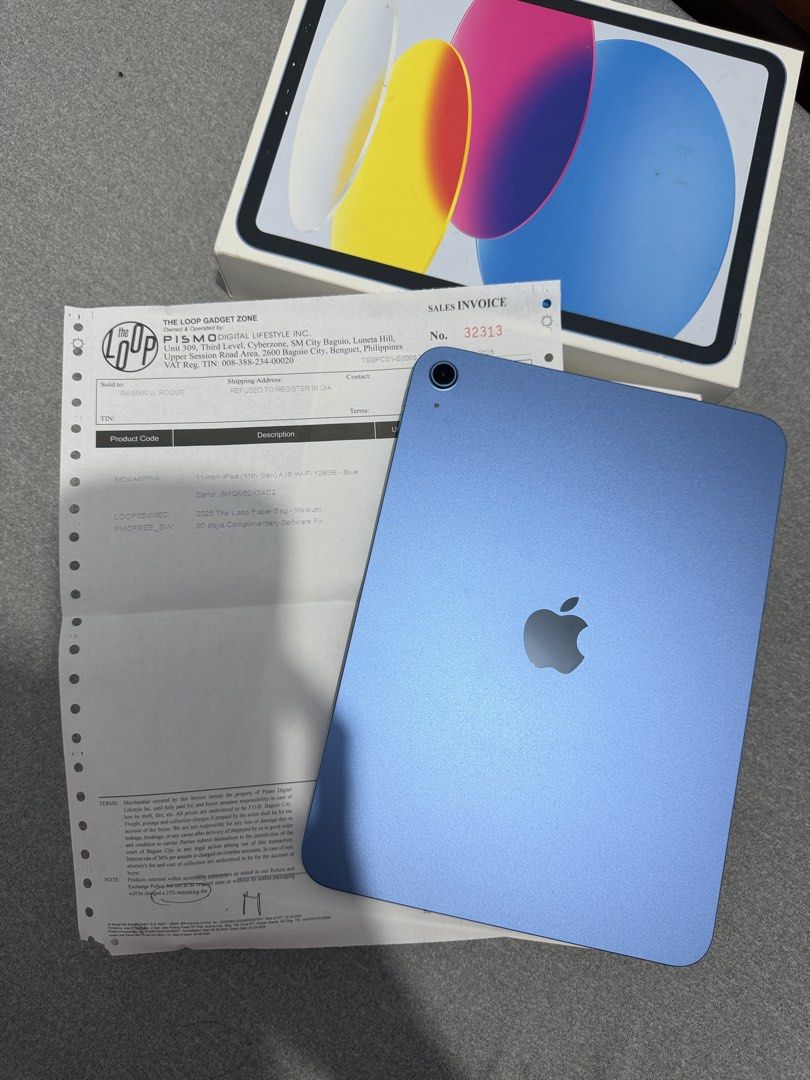 Ipad A16 128gb (Category: iPad) located in Marilao. Submitted by jerjalon (Listing ID 1466885123, Image 3). Description: ipad A16 128gb wifi only 93% batthealth 201 cc bought from the loop used for a yr only with small scratches sa magnet part ng pencil dahil sa pencil pero di halata no other issues na, all working with box, goojodoq pencil, ipad pouch, case and receipt.