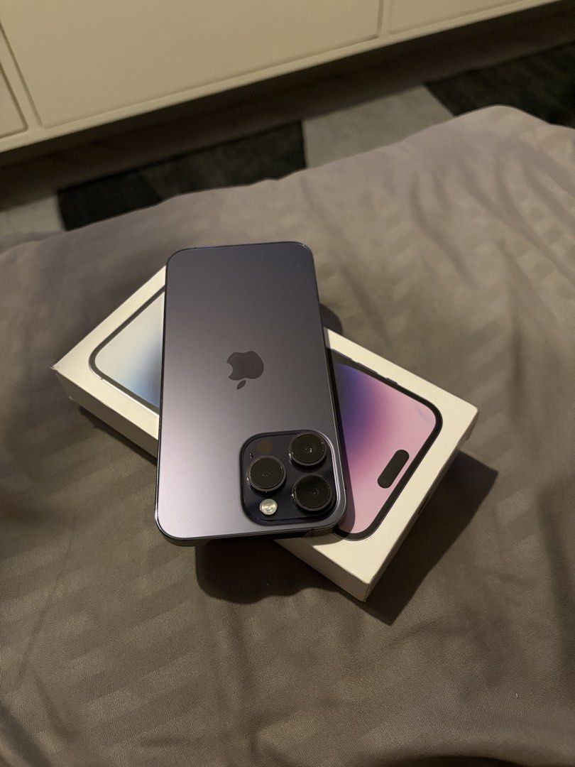 IPHONE 14 PRO MAX (Category: iPhone 14 Series) located in Nagcarlan. Submitted by itsaizsy (Listing ID 1466866561, Image 2). Description: 📱 iPhone 14 Pro Max 128GB 🇺🇸 US Variant — eSIM only 🔋 76% Battery Health ✨ Fully working, never been repaired 🔌 Complete with charger & authentic accessories 📦 All original/authentic 💰 For Sale or Swap 🤝 Negotiable for sure buyers PM for details! Serious buyers only..