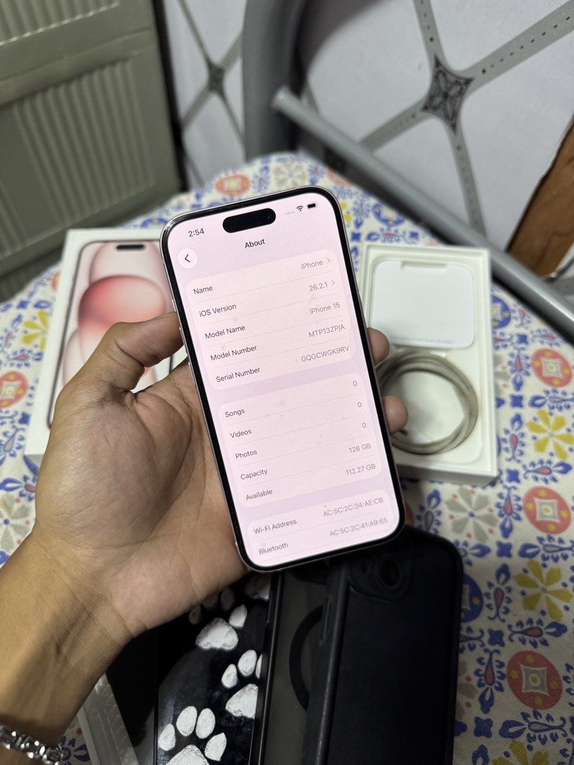 Iphone 15 (Category: iPhone 15 Series) located in Bulacan. Submitted by radnawashere (Listing ID 1466948590, Image 3). Description: IPHONE 15 PINK COMPLETE WITH ORIG BOX SAME IMEI, CORD, 4 CASES ₱28K ASKING ₱27K LAST PRICE 128GB 87% ZP/A Local NTC Factory Unlocked Any Sim Openline All working unli test No repair/replaced parts No dents/scratches Makinis like new 📍SJDM, Bulacan.