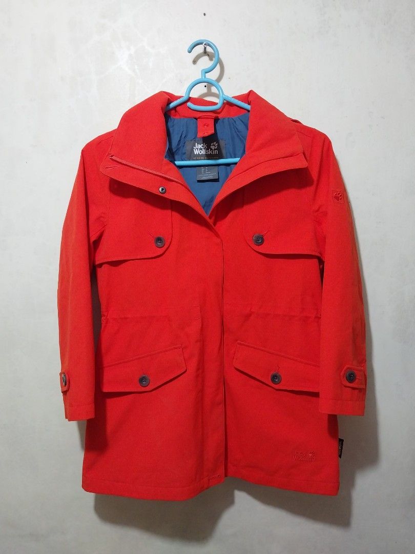 Jack Wolfskin Red orange Jacket (Category: Coats, Jackets and Outerwear) located in Manila. Submitted by PrinceDani.Clothing (Listing ID 1466855117, Image 1). Description: Jack wolfskin texapore 3in1 system jacket small on tag large fit 20in width 27in length excellent condition .