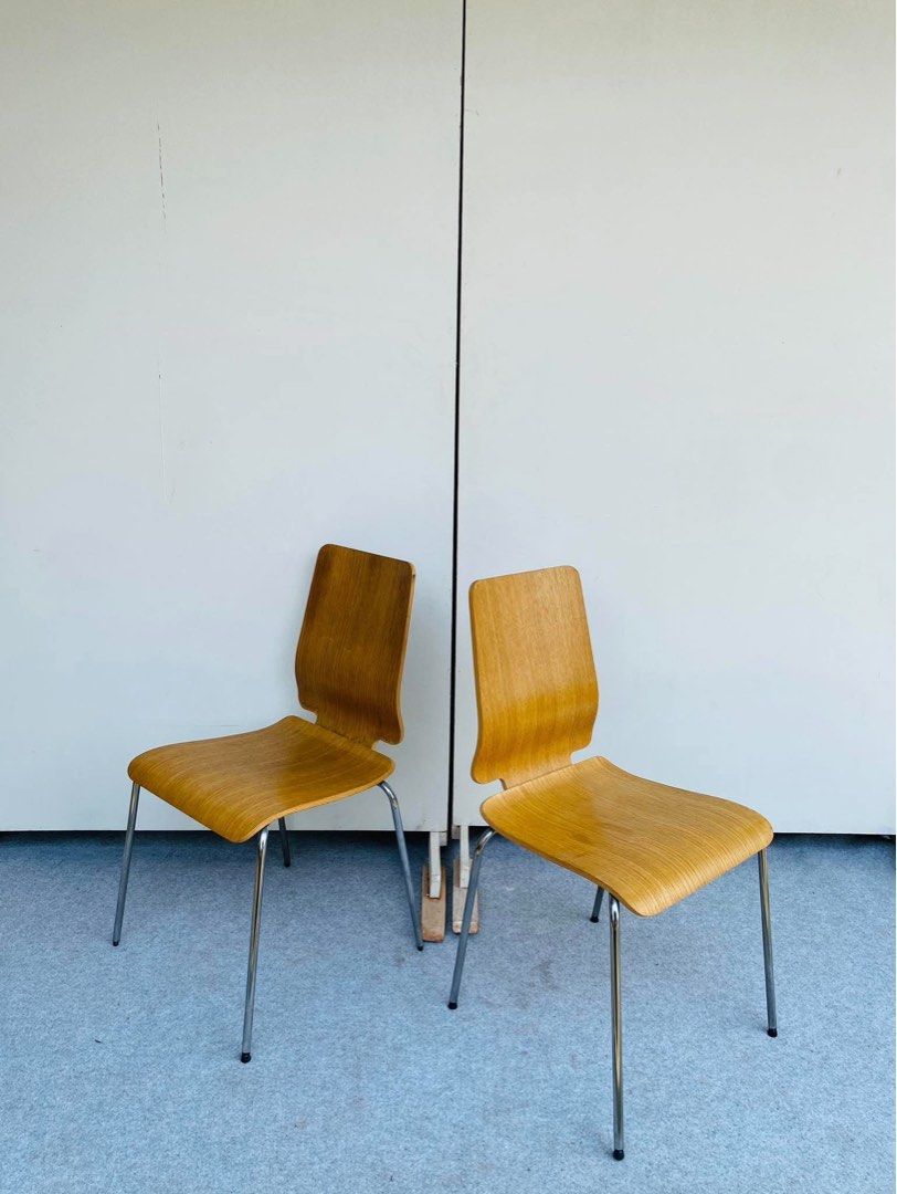 “JAPAN SURPLUS” 2PCS IKEA GILBERT DINING CHAIRS (Category: Chairs) located in Manila. Submitted by jerichocal17856 (Listing ID 1466842289, Image 3). Description: “JAPAN SURPLUS” 2PCS IKEA GILBERT DINING CHAIRS SIZE: 16L” x 18W” x 18Sh” x 33H” inches (AS-IS ITEM) IN GOOD CONDITION.