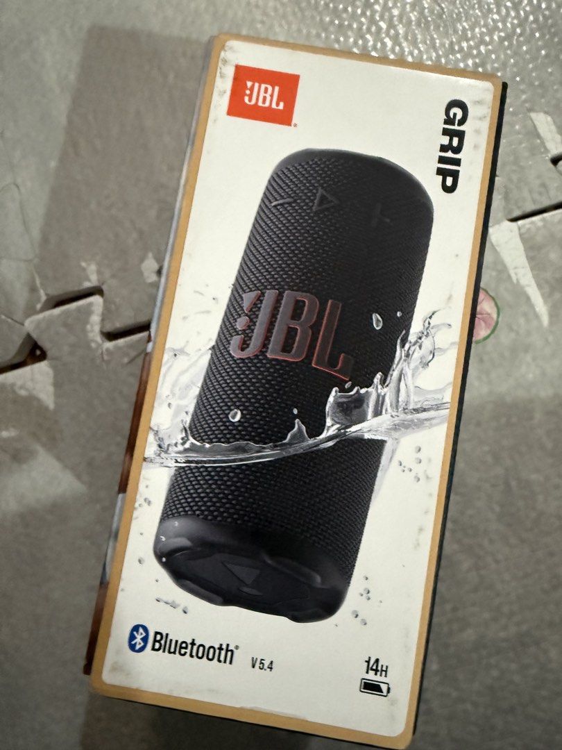 JBL Grip Portable Bluetooth Speaker - Black (Sealed!!) (Category: Soundbars, Speakers & Amplifiers) located in Marikina City. Submitted by plnkrs (Listing ID 1466834104, Image 1). Description: - Authentic JBL Grip portable Bluetooth speaker in Black - Up to 14 hours of continuous playtime - Latest Bluetooth v5.4 connectivity for stable pairing - IP68 waterproof and dustproof design, ideal for outdoor adventures - Comes complete with the original 