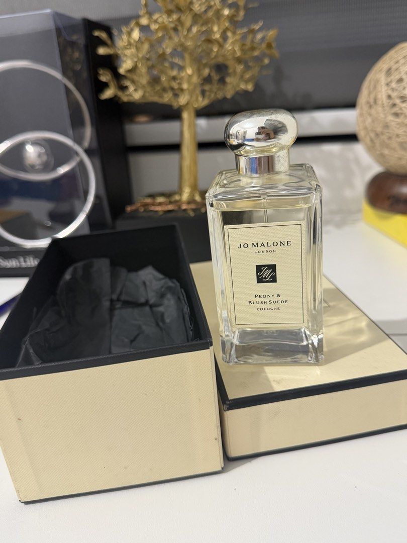 Jo Malone Peony & Blush Suede Cologne (Category: Fragrance & Deodorants) located in Manila. Submitted by joabmarelscart (Listing ID 1466886594, Image 2). Description: - Original Jo Malone London Peony & Blush Suede cologne - Bought in SM North Edsa - Use 4-5x - Our Wedding Perfume .