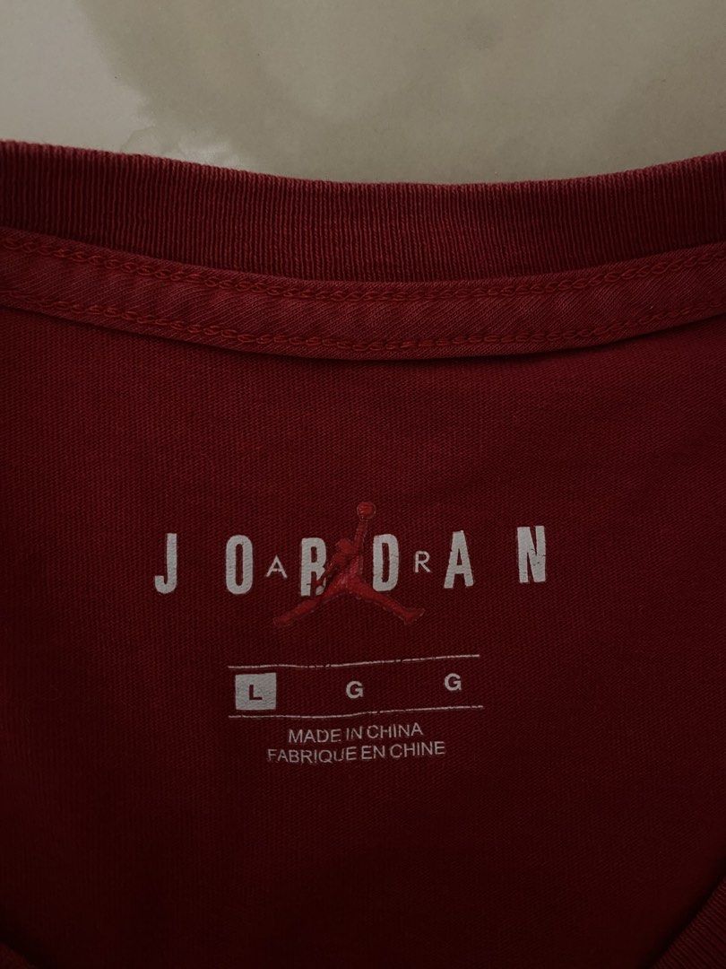 Jordan t shirt (Category: Coats, Jackets and Outerwear) located in Nagcarlan. Submitted by nsh.c (Listing ID 1466833745, Image 3). Description: Excellent condition Cr;9.8/10 Dimes:27.5X20 No issue no basag print .