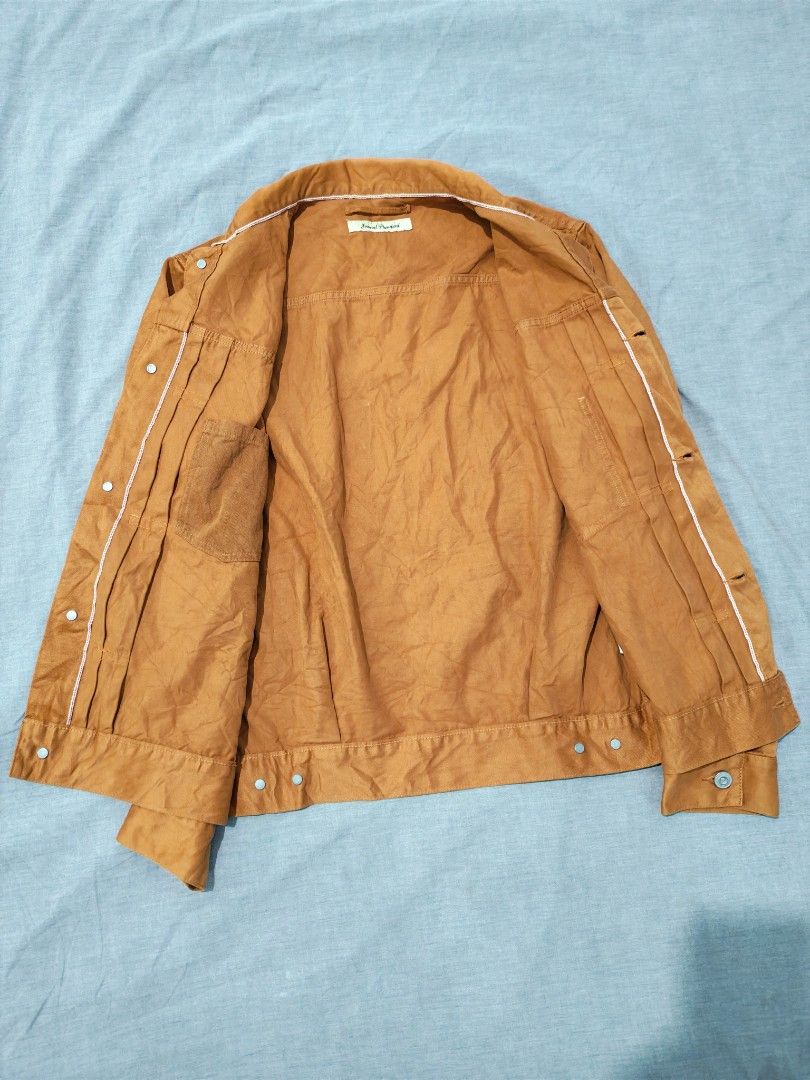 Journal standard type I selvedge jacket (Category: Coats, Jackets and Outerwear) located in Baguio. Submitted by used_clothing2600 (Listing ID 1466907054, Image 3). Description: Journal standard type I selvedge jacket size medium verygood condition pit to pit 19.5 length 24.5 shoulders 17 sleeve length 24.5 P 2,500.