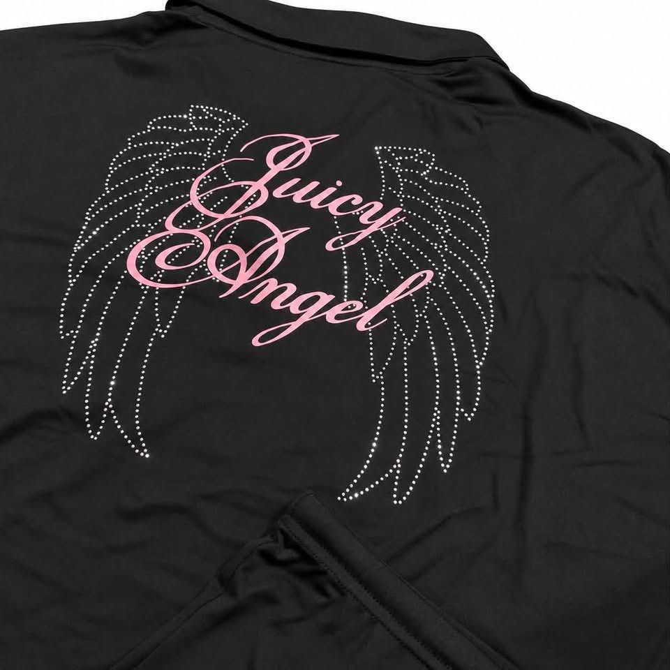 Juicy C Angel Coords set (Category: Sets or Coordinates) located in Pasig City. Submitted by aurae.clo (Listing ID 1466867480, Image 2). Description: Small, med, large, xl.