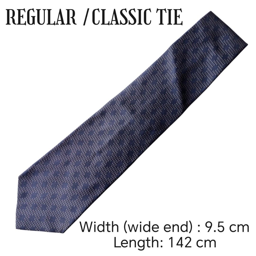 Junnar Navy Textured Micro-Dash Pattern Neck tie (Category: Ties) located in Abucay. Submitted by gibzzz123 (Listing ID 1466814406, Image 2). Description: • All items are ON HAND and ready to be shipped/picked up. • Items are preloved/ukay, so please expect minimal signs of usage unless stated otherwise. • No major issues — good condition unless otherwise indicated in the listing. • Actual color may slightly vary due to lighting and screen settin