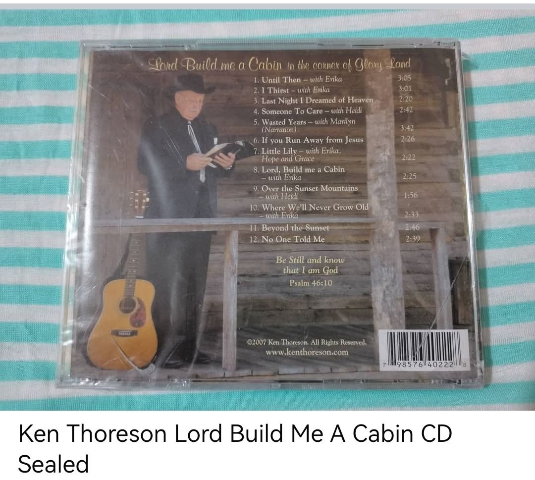 Ken Thoreson Lord Build Me A Cabin CD (sealed) (Category: CDs & DVDs) located in Dangcagan. Submitted by cd_haven5 (Listing ID 1466809136, Image 2). Description: #FORSALE #FORSALE #FORSALE #Authentic #Legit #Original We only sell original items. All items posted are on hand. Please message me for availability of the item/s because the items are also posted on my other online stores. All items are imported unless stated PH. We also accept Pre-orde