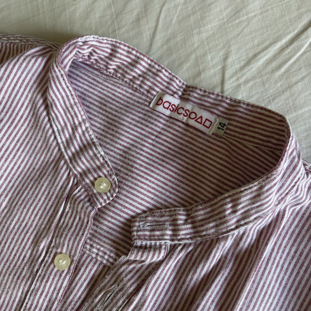 Kids Basic Linen Stripe Polo Shirt (Category: Babies & Kids Fashion) located in Binan City. Submitted by myprelovedhaul (Listing ID 1466785540, Image 2). Description: - 14 inch width | length 22 - no when worn photos! - last price posted! - please message only if sure buyer! - limited replies only. - Available unless mark as sold. - Ship via j&t or lalamove for same day. -Mode of payment: Gcash 📍Biñan Laguna .