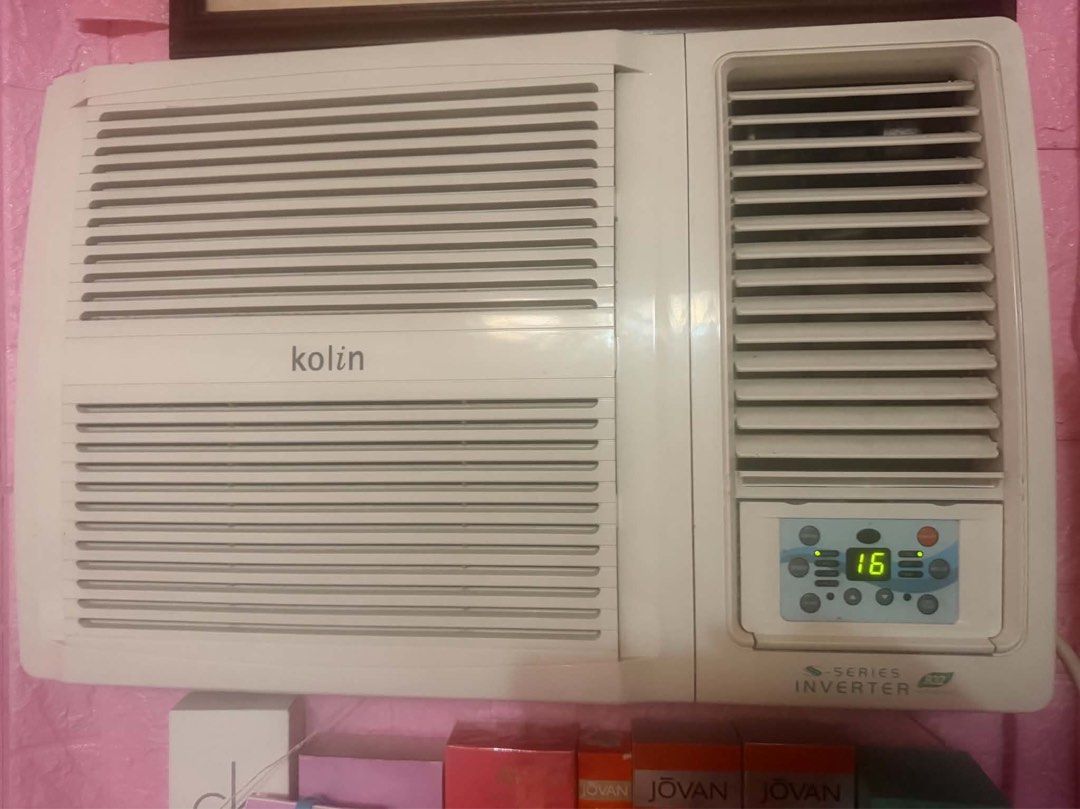 Kolin 2.5 HP S-Series Inverter Window Type Aircon (Category: Air Conditioning and Heating) located in Cainta. Submitted by sustainable_secondhands (Listing ID 1466885613, Image 1). Description: rfs: recently bought a new aircon, still cold may just needs cleaning - 2.5 HP - with remote - Brand: Kolin S-Series Inverter Window Type AC - Condition: Clean and recently uninstalled - Performance: Cools fast, runs quietly, energy-saving inverter technol