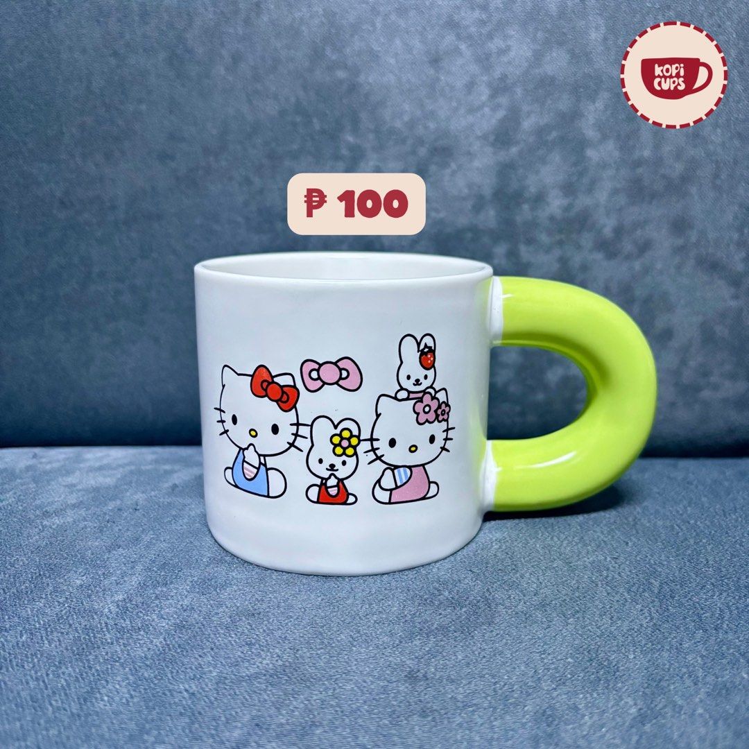 Kopi Cups: cute ceramic mug with thick green handle (Category: Coffee & Tea Tableware) located in General Trias. Submitted by dddddaph (Listing ID 1466828018, Image 1). Description: White ceramic coffee mug with chunky rounded handle in lime green LOCATION: General Trias City, Cavite MOD: Lalamove/ J&T 📌 Please Read Before Ordering: * These are factory pull-out mugs, so minor imperfections may be present. * Rest assured that any noticeable flaws