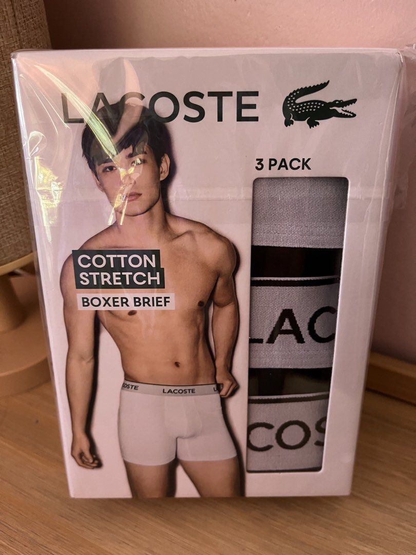 Lacoste Boxer Brief (Category: Activewear) located in Santa Rosa. Submitted by ninaparis (Listing ID 1466844047, Image 1). Description: Original Lacoste Boxer Brief cotton stretch 3 pack size Medium 32-35 .
