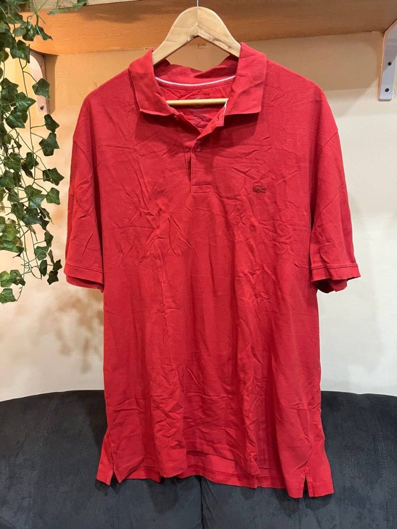 Lacoste Classic Regular Fit Polo Shirt (Category: Formal Shirts) located in Quezon City. Submitted by michypeachyy1 (Listing ID 1466806677, Image 1). Description: 750 plus shipping only Good as new XXL size 25.5 inches width 30 front length 31 back length.