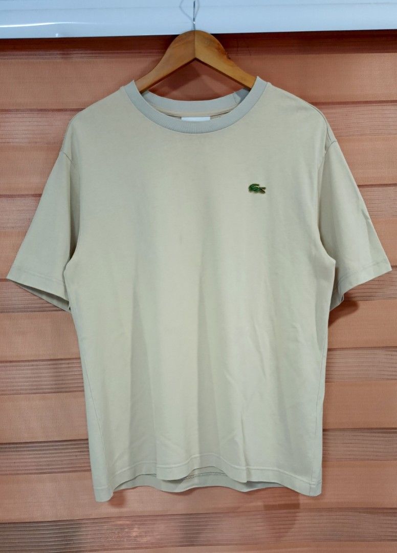 Lacoste Crew Neck Shirt - Cream (Category: Tshirts & Polo Shirts ) located in Cabuyao City. Submitted by dthrifts (Listing ID 1466864398, Image 1). Description: 21 W 27 L Authentic Excellent Condition.