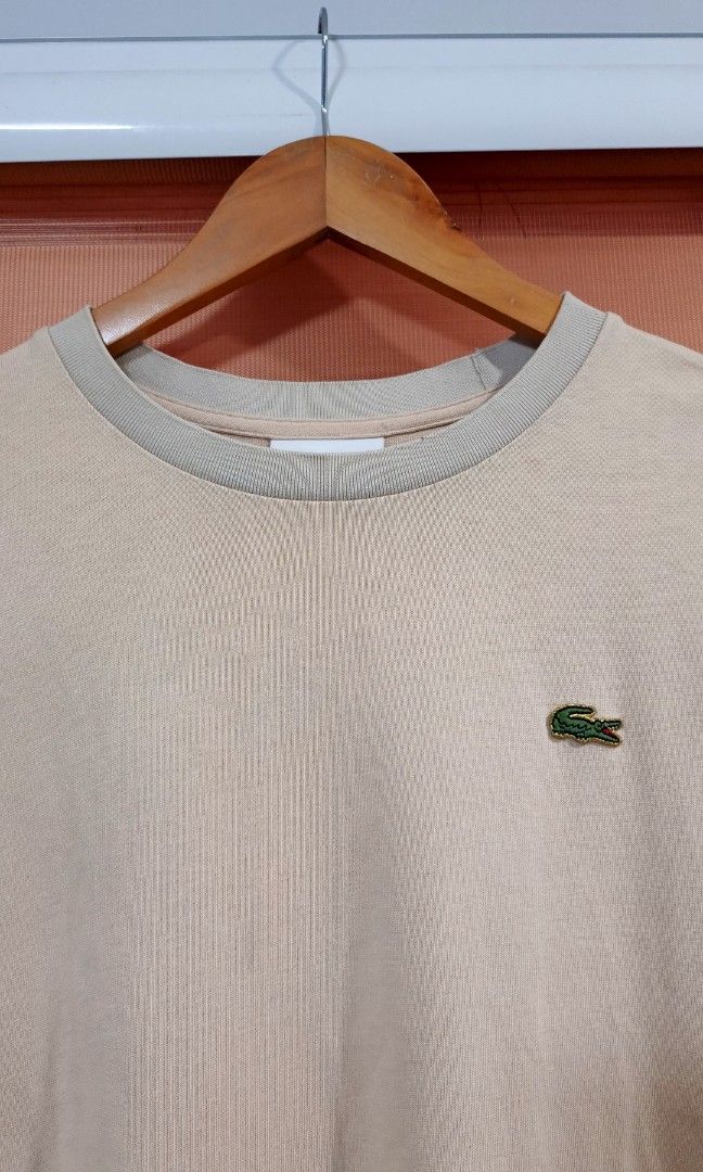 Lacoste Crew Neck Shirt - Cream (Category: Tshirts & Polo Shirts ) located in Cabuyao City. Submitted by dthrifts (Listing ID 1466864398, Image 2). Description: 21 W 27 L Authentic Excellent Condition.