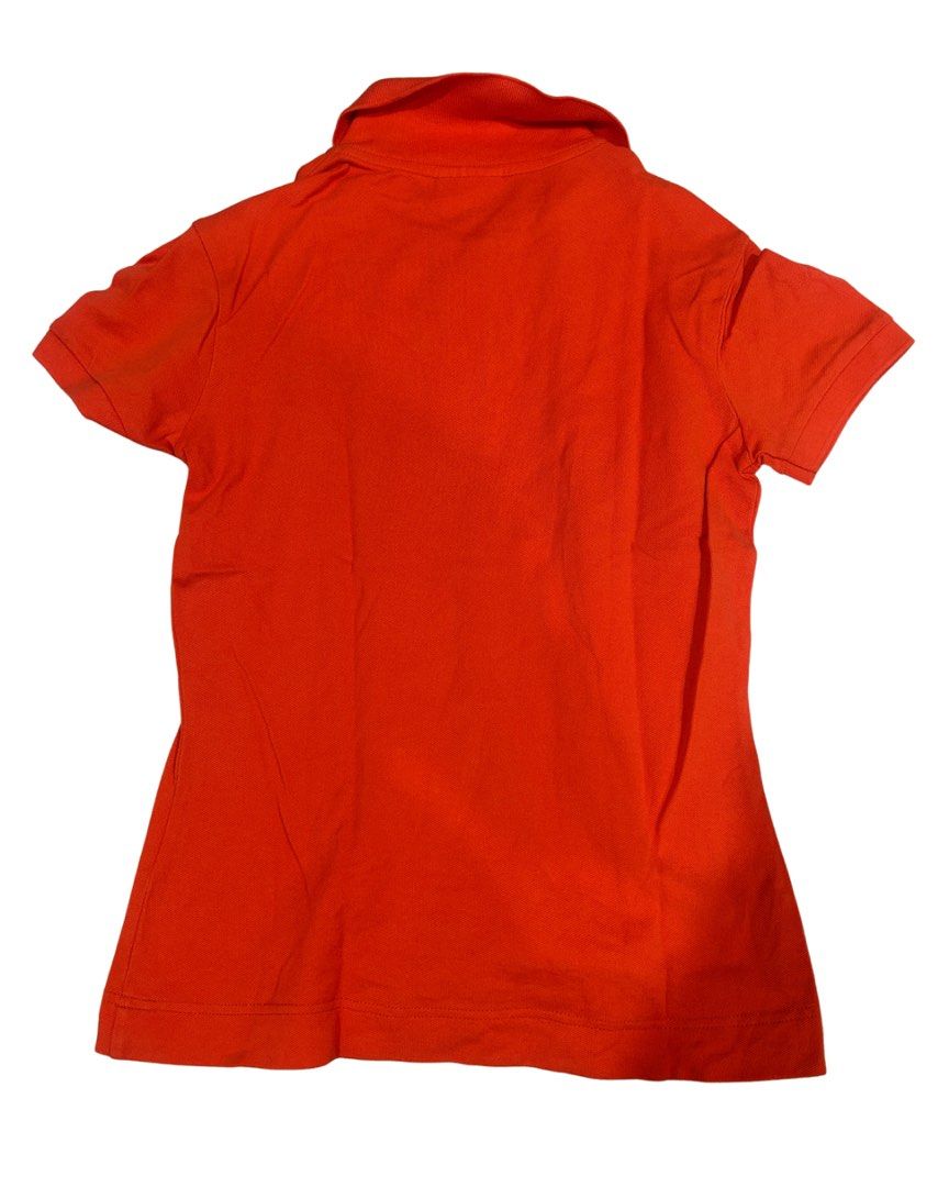 lacoste overun orange fitted polo (Category: Blouses) located in Antipolo. Submitted by giaciers (Listing ID 1466922819, Image 2). Description: used 1x only :) super cute! fits xs better but small is okay.