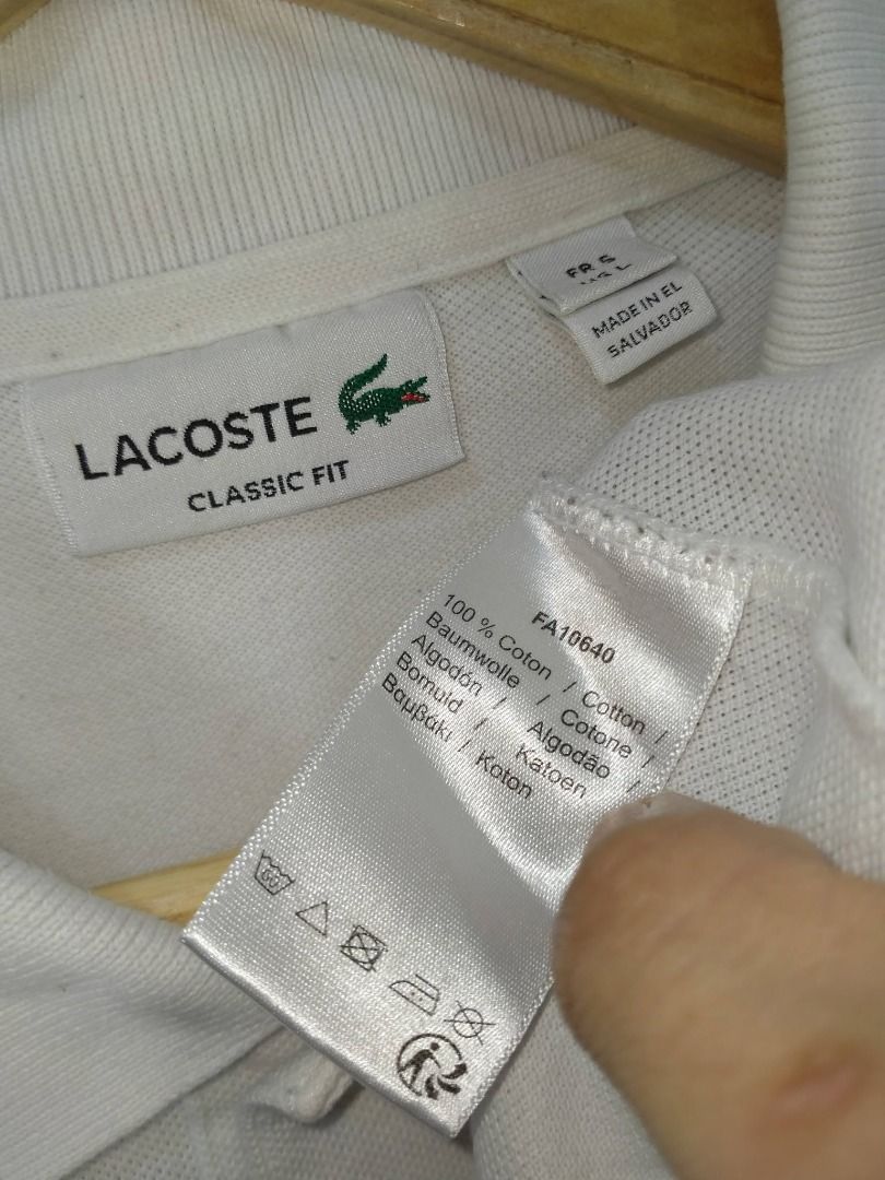 LACOSTE POLO SHIRT (Category: Tshirts & Polo Shirts ) located in Baguio. Submitted by fashionfinds1999 (Listing ID 1466798676, Image 3). Description: 27 X 22 LARGE EXCELLENT CONDITION + SHIPPING FEE.