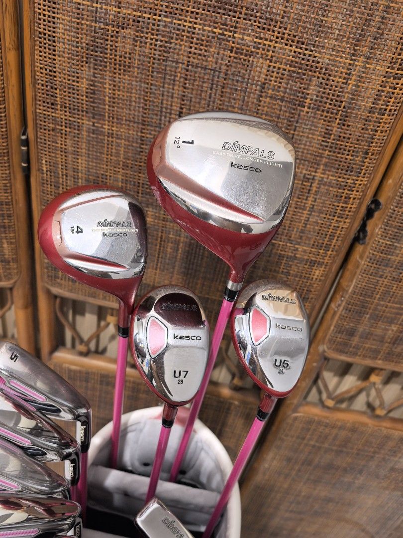 Ladies golf set for beginners (Category: Golf) located in Caloocan City. Submitted by ace2729 (Listing ID 1466926351, Image 3). Description: KASCO DIMPLAS LADIES GOLF SET FOR BEGINNERS *DRIVER: KASCO DIMPLAS 12° *WOOD: KASCO DIMPLAS #4-18° *UTILITY: KASCO DIMPLAS - #5-24° #7-28° *IRONS: KASCO DIMPLAS - 5,6,7,8,9,P,S & PUTTER -GRAPHITE SHAFT - ALL LADIES FLEX *BAG: FIGARO EXCELLENT CONDITION 💸 21,000 LOCATION: PUNTURIN VALENZUELA WE SHIP NATIONWI